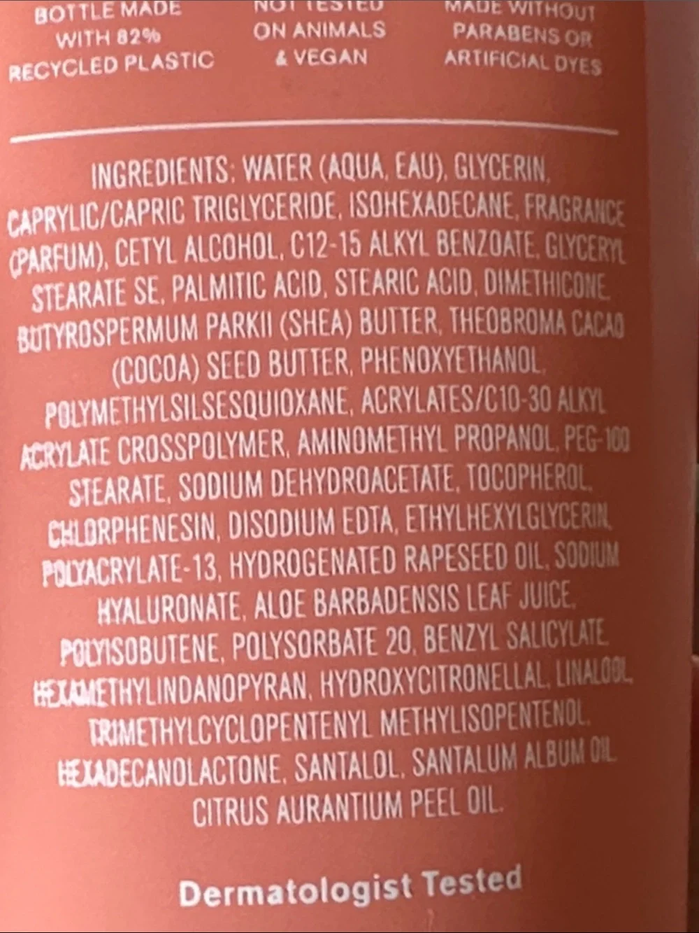 Bath & Body Works Fresh Musk Body Cream - Pink to Coral
